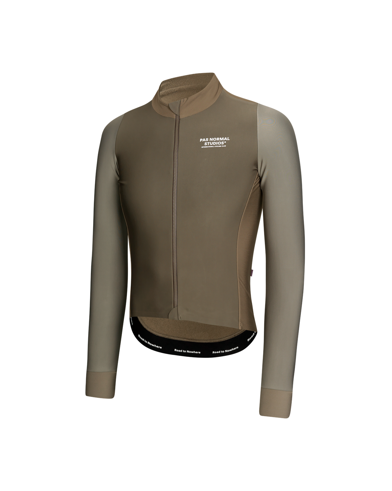 Pas Normal Studios Mechanism Thermal Long Sleeve Jersey - Earth / Dark Stone