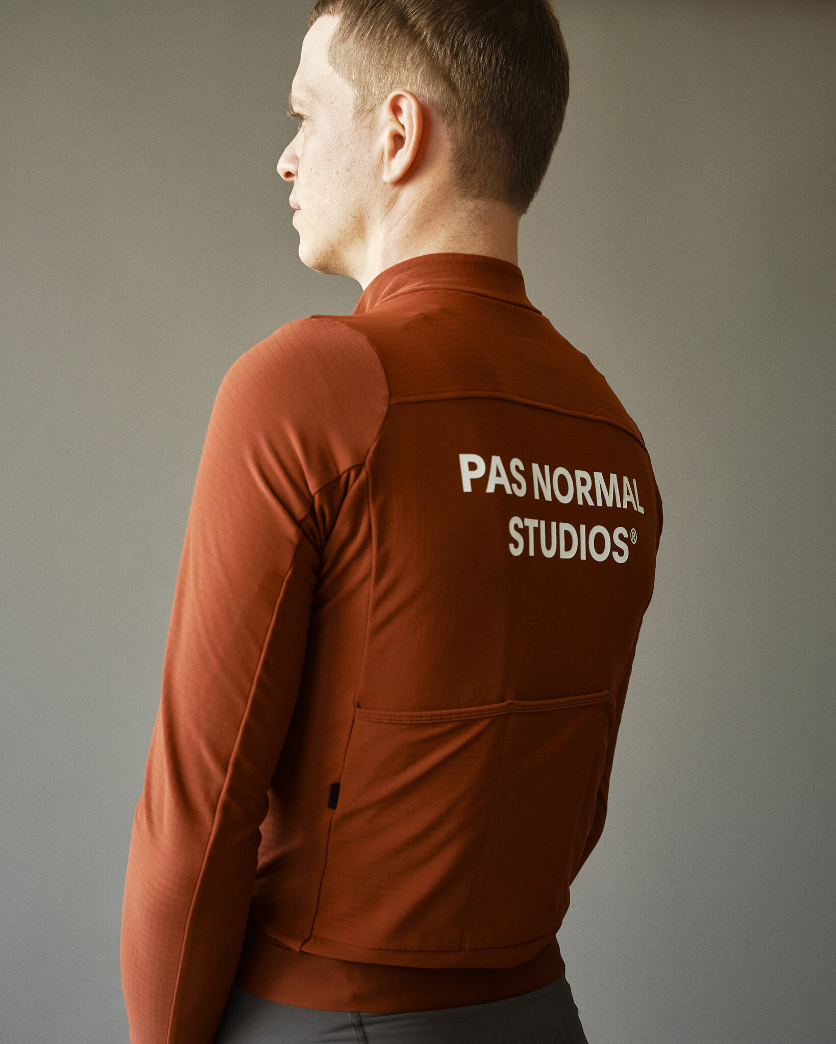 Pas Normal Studios Essential Long Sleeve Jersey - Brick