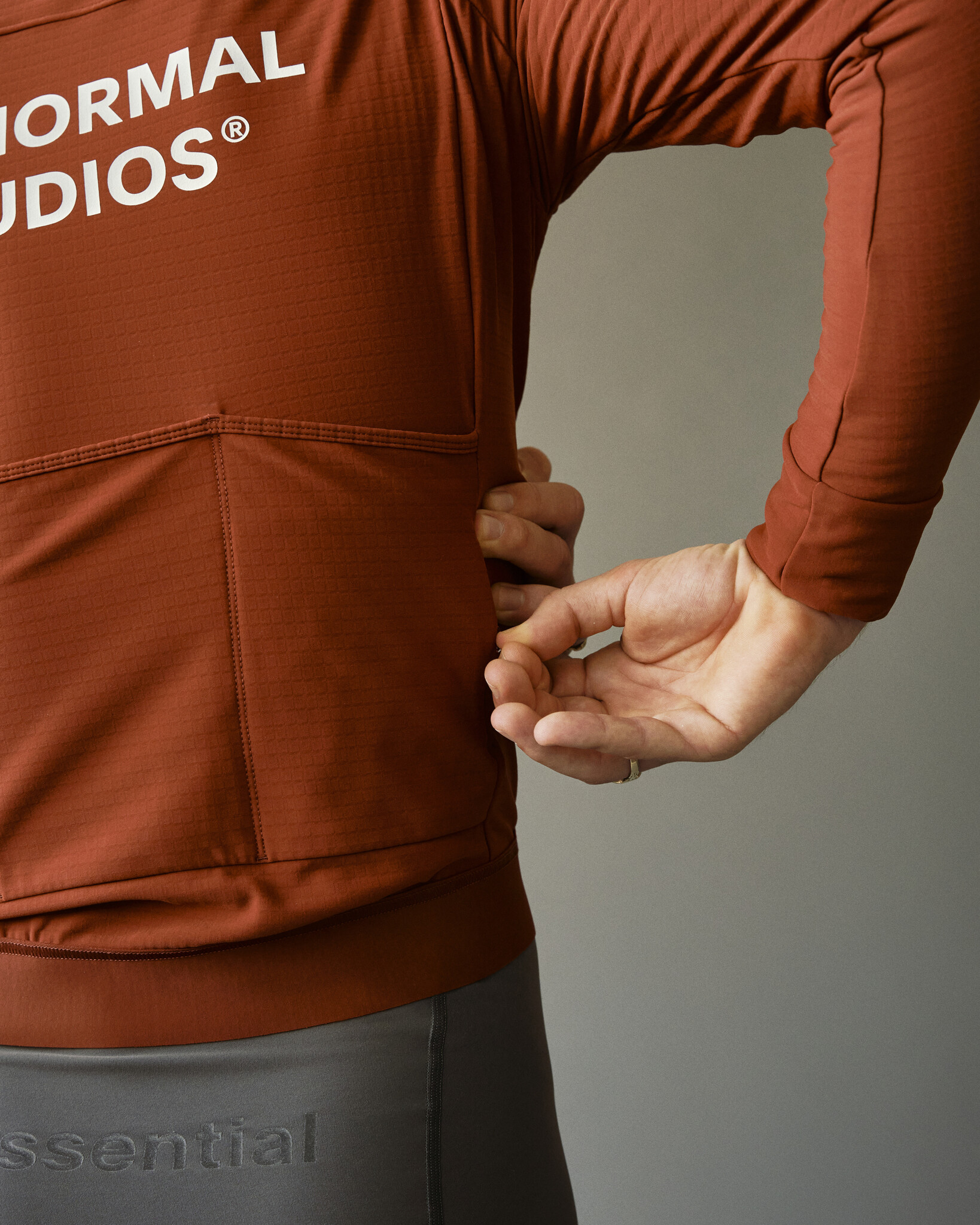 Pas Normal Studios Essential Long Sleeve Jersey - Brick