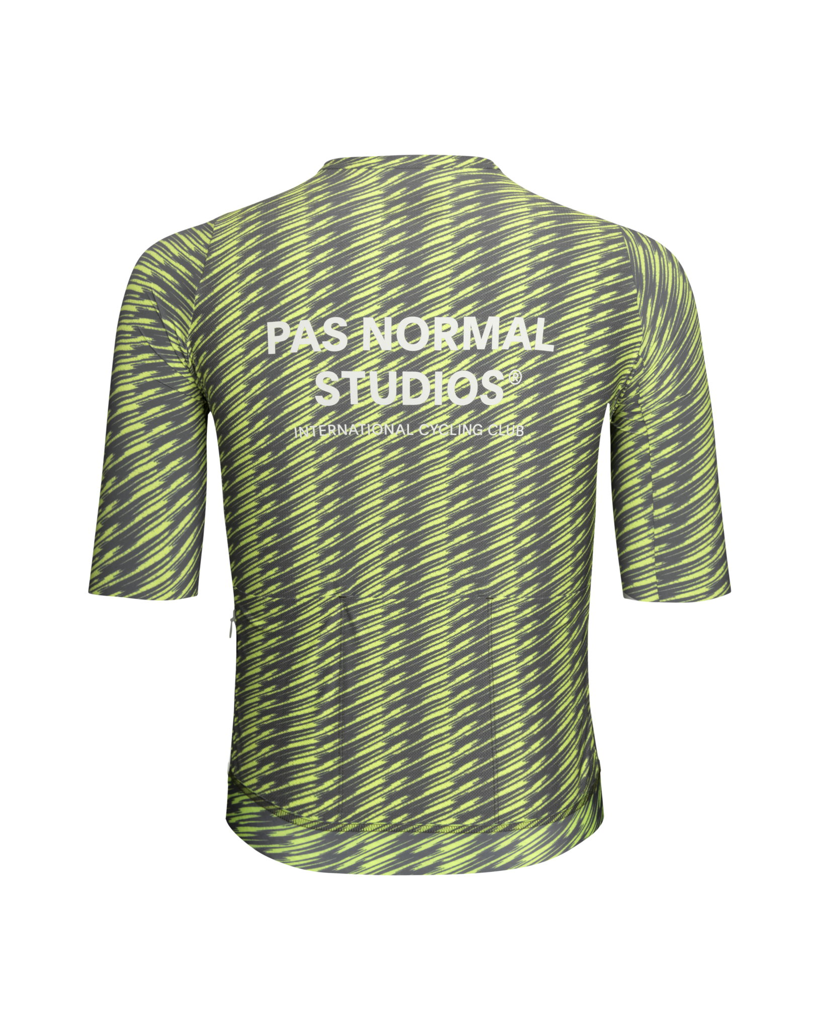 Pas Normal Studios Solitude Jersey - Dark Moss/Lime Green