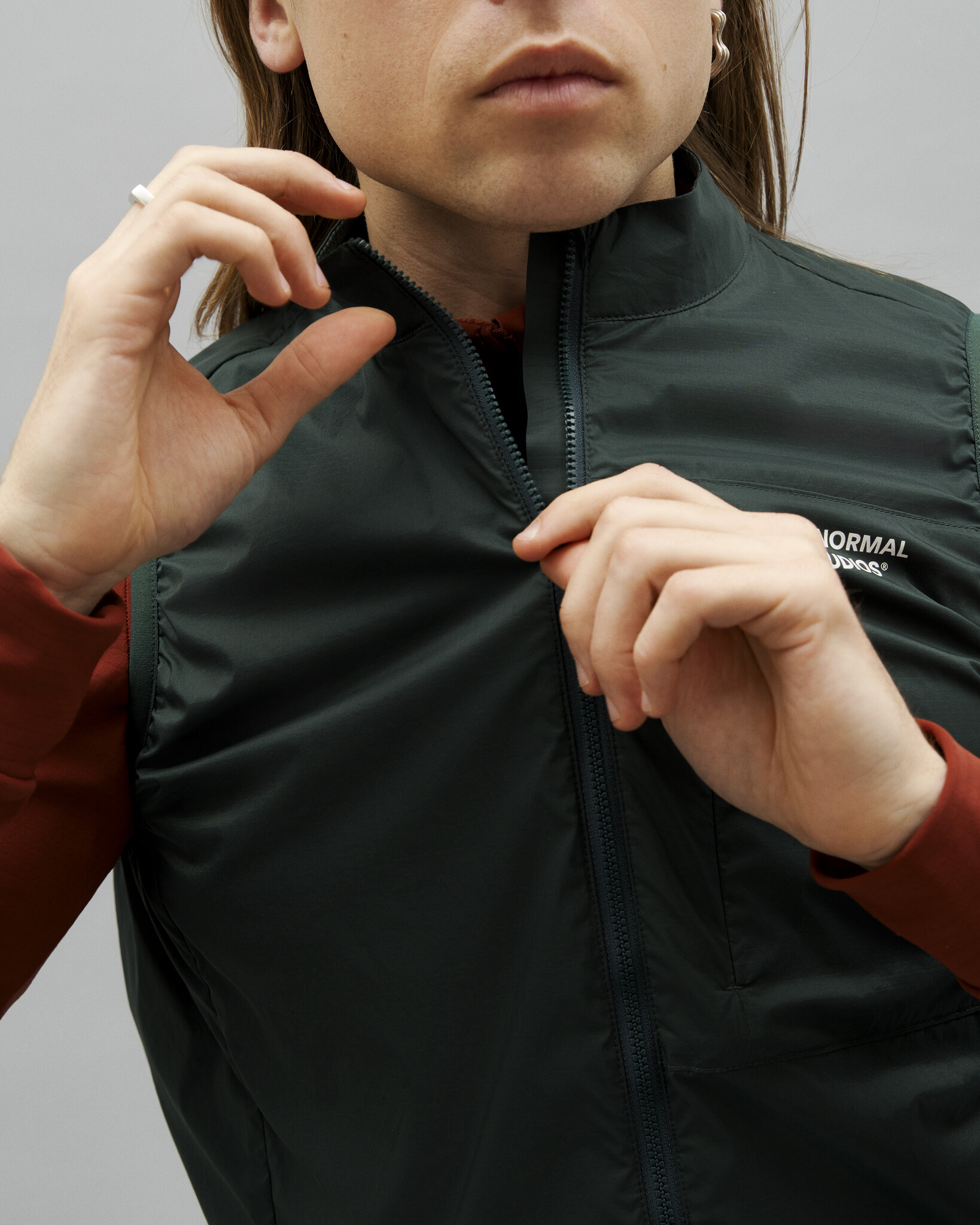 Pas Normal Studios Essential Insulated Gilet - Petroleum