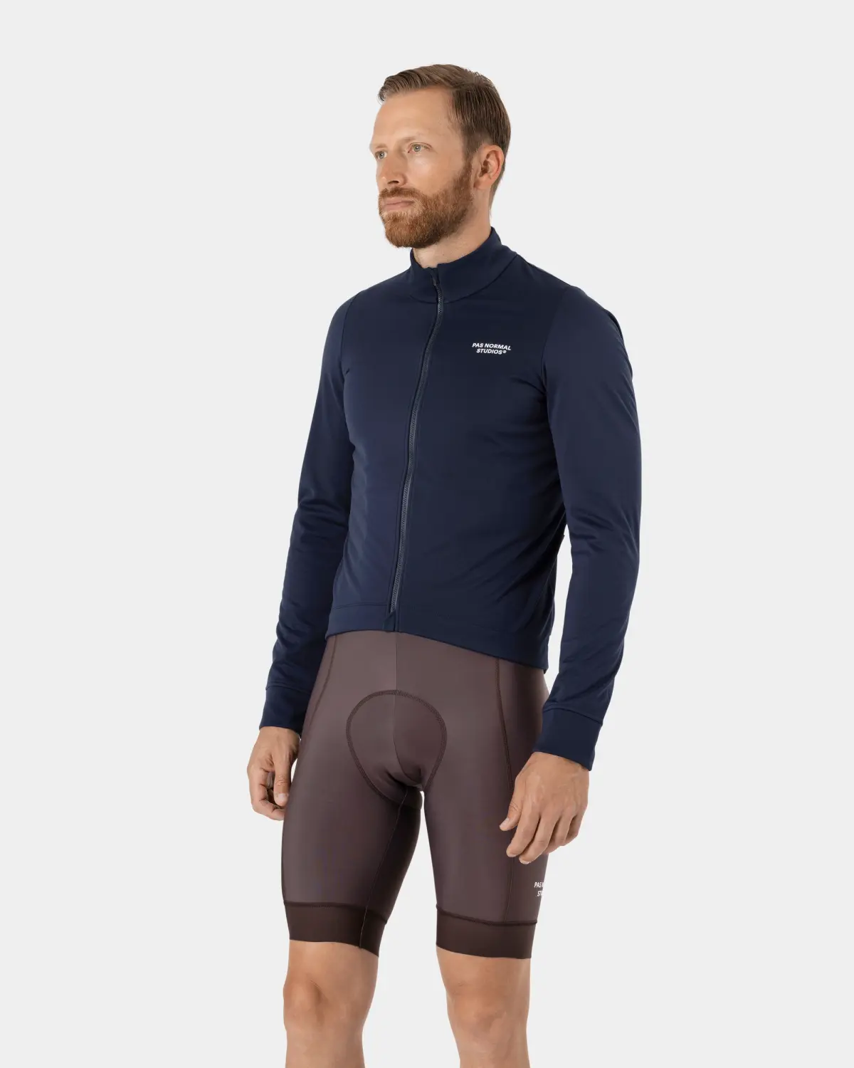 Pas Normal Studios Essential Thermal Long Sleeve Jersey - Navy