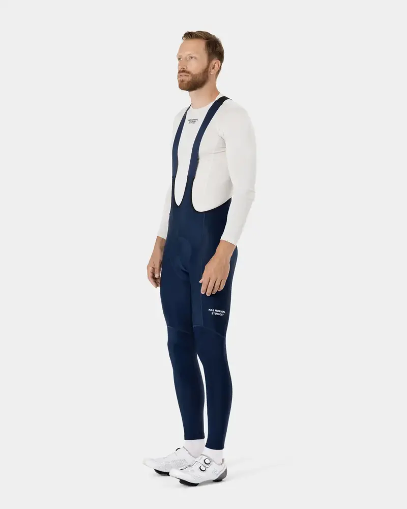 Pas Normal Studios Essential Thermal Long Bibs - Navy