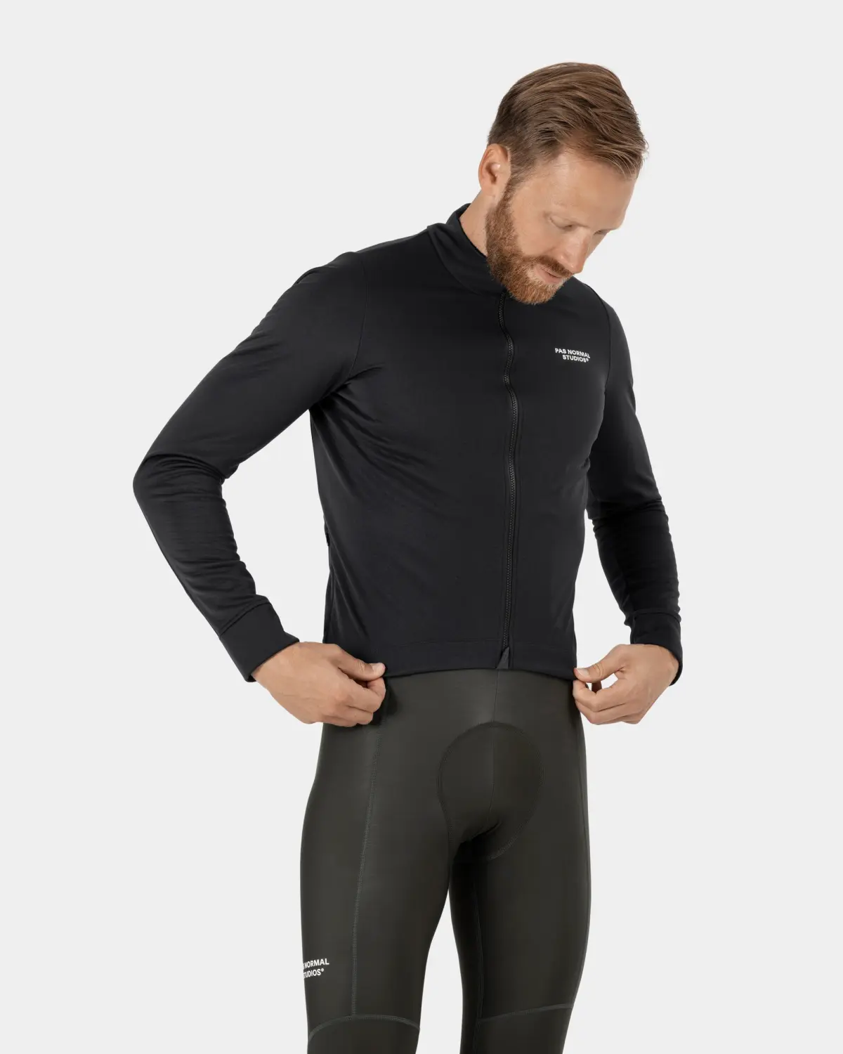 Pas Normal Studios Essential Thermal Long Sleeve Jersey - Black