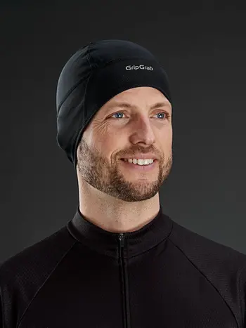 Grip Grab Thermo Windproof Winter Skull Cap - Black