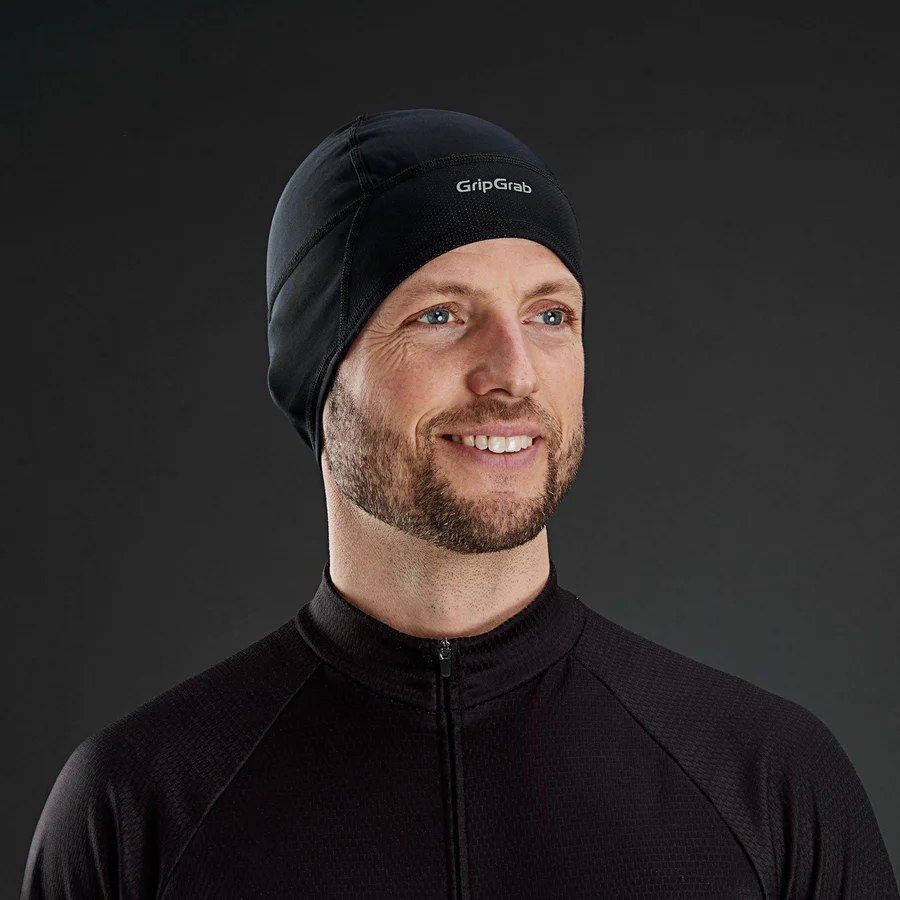 Grip Grab Thermo Windproof Winter Skull Cap - Black