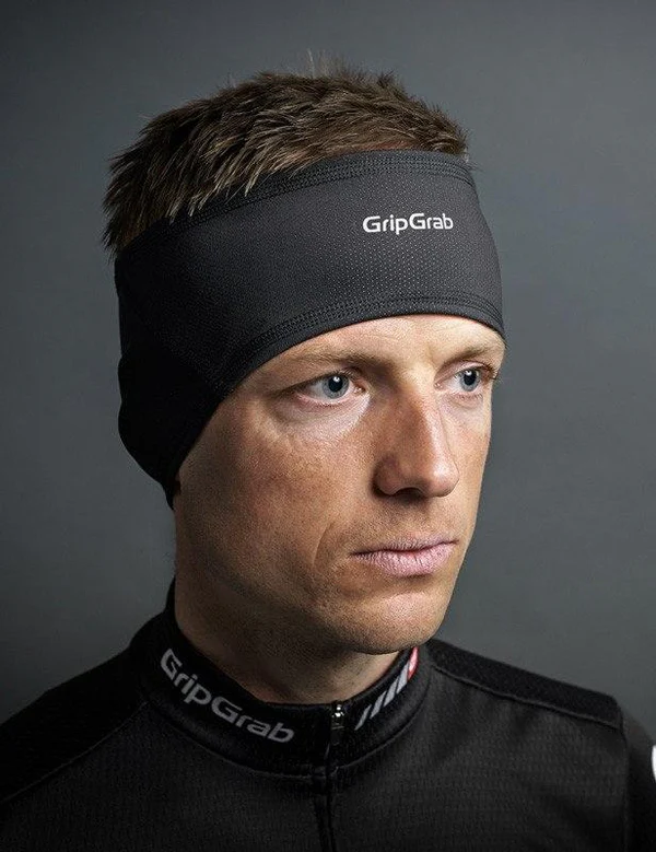 Grip Grab Thermo Windproof Winter Headband - Black