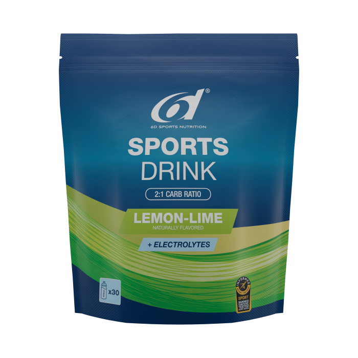 6D Sports Nutrition Sports Drink - Lemon/Lime 1,0kg