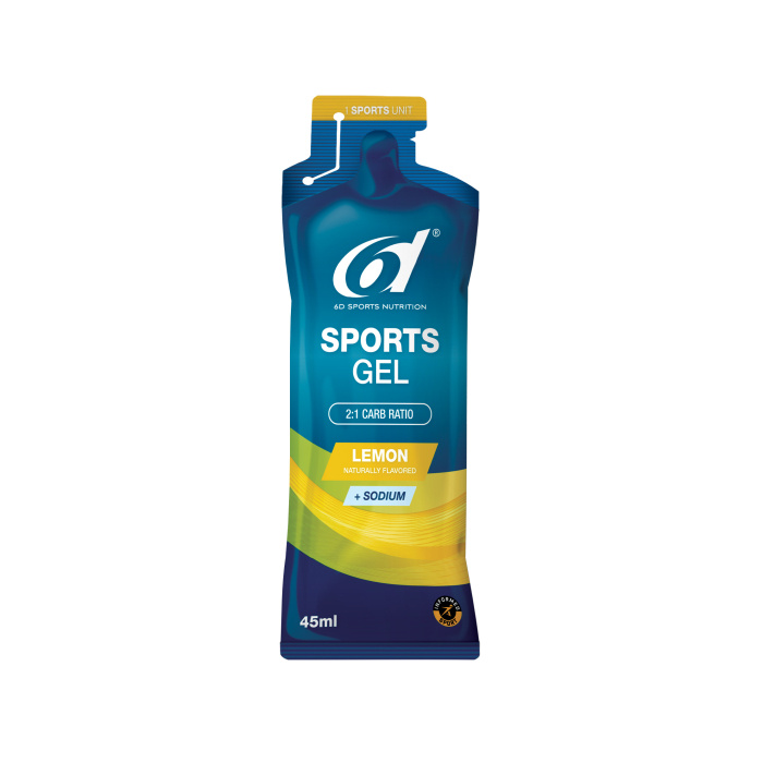 6D Sports Nutrition Sports Gel - Lemon 6 x 45ml