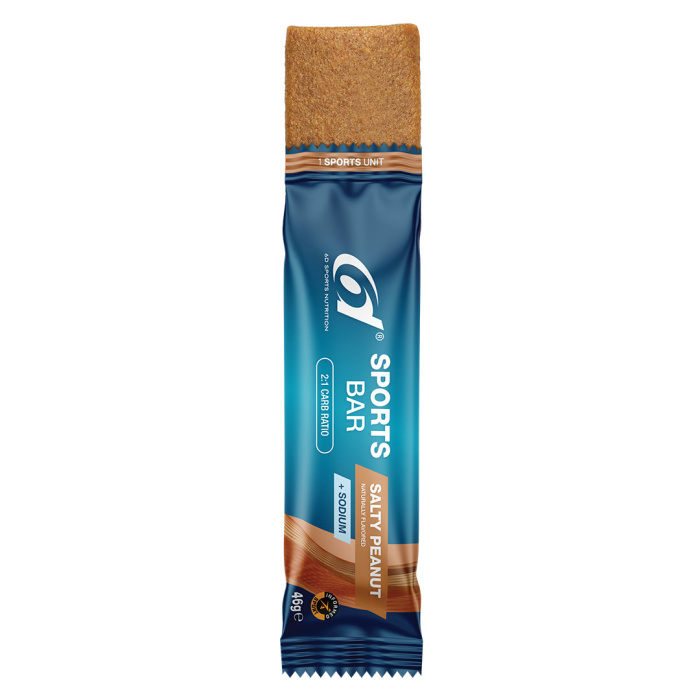 6D Sports Nutrition Sports Bar - Salty Peanut/Sodium 6 x 46g