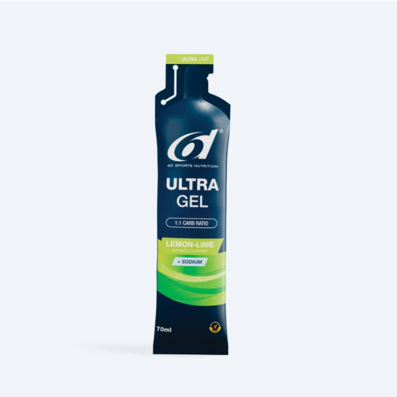 6D Sports Nutrition ULTRA Gel - Lemon Lime  6 X 70ml