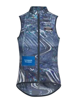 Pas Normal Studios Women's T.K.O. Mechanism Stow Away Gilet - Human Error Blue