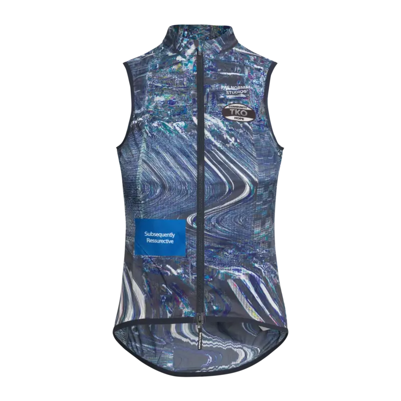 Pas Normal Studios Women's T.K.O. Mechanism Stow Away Gilet - Human Error Blue