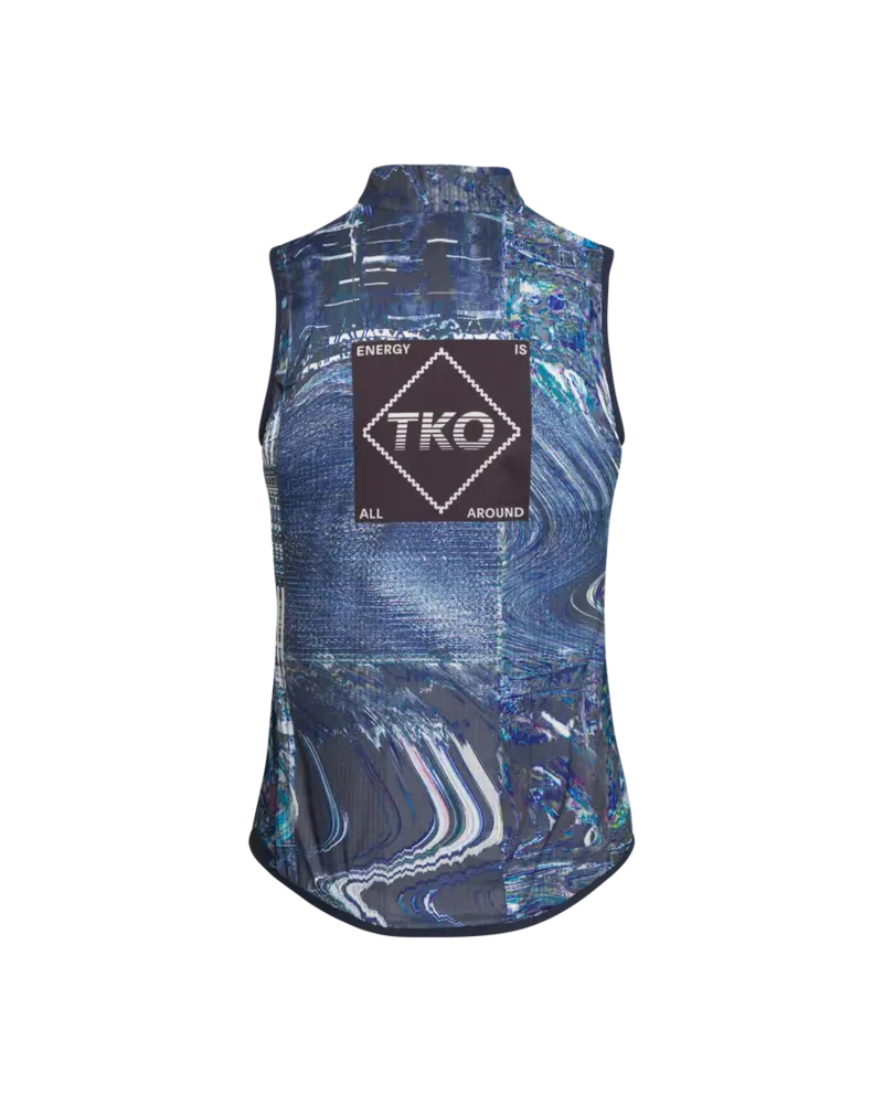 Pas Normal Studios Women's T.K.O. Mechanism Stow Away Gilet - Human Error Blue
