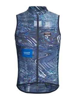 Pas Normal Studios T.K.O. Mechanism Stow Away Gilet - Human Error Blue
