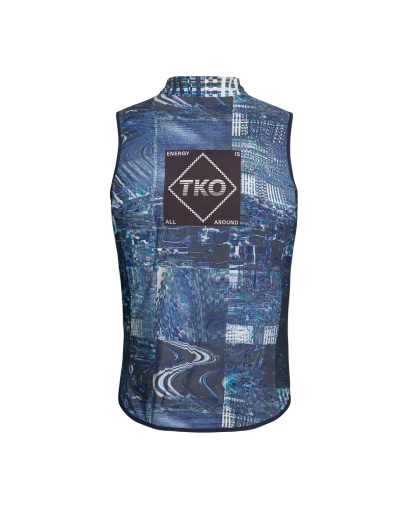 Pas Normal Studios T.K.O. Mechanism Stow Away Gilet - Human Error Blue