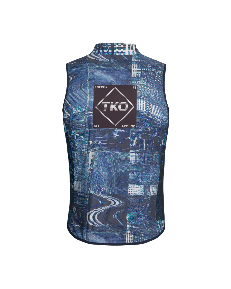 Pas Normal Studios T.K.O. Mechanism Stow Away Gilet - Human Error Blue