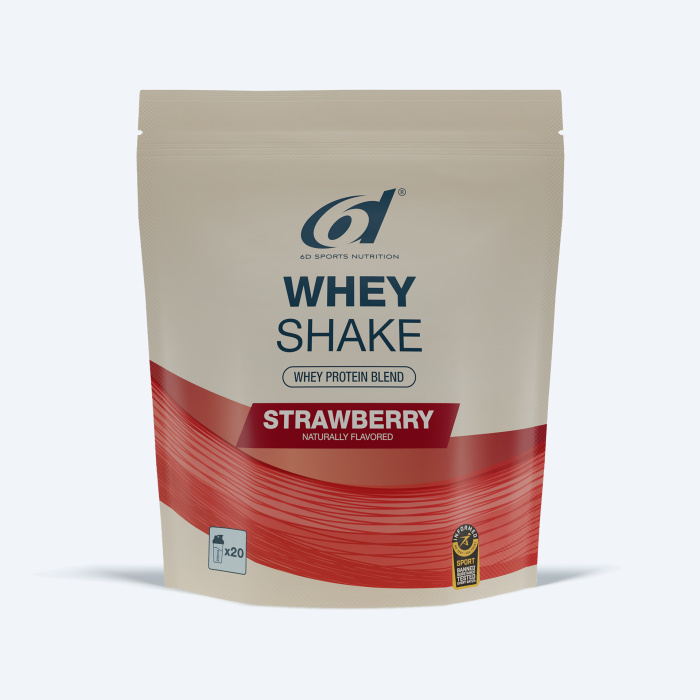 6D Sports Nutrition Whey Shake - Strawberry 500g