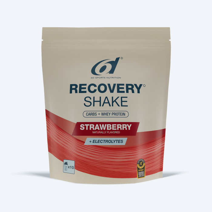 6D Sports Nutrition Recovery Shake - Strawberry 850g