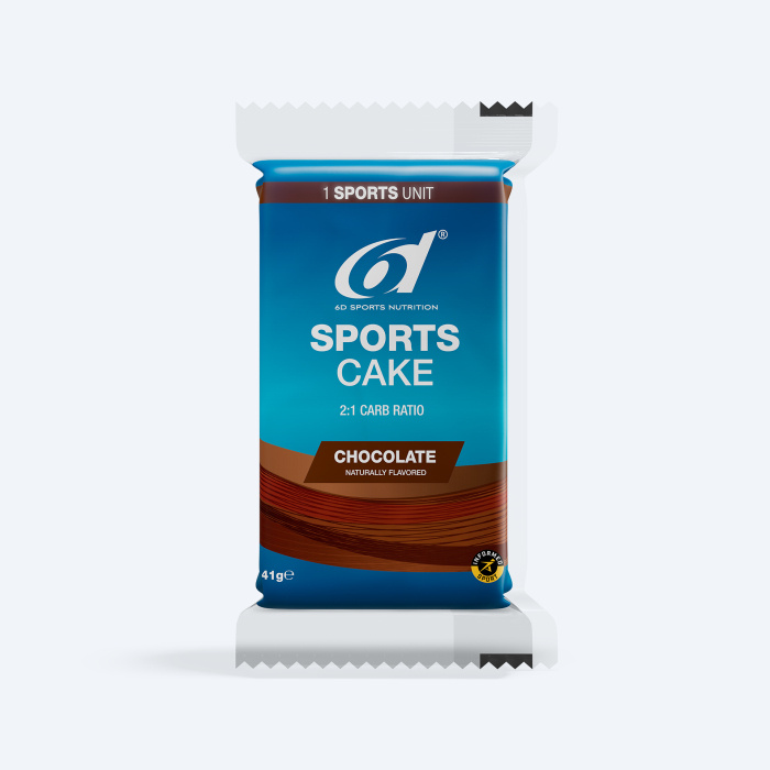 6D Sports Nutrition Sports Cake - Chocolate 6 x 41g