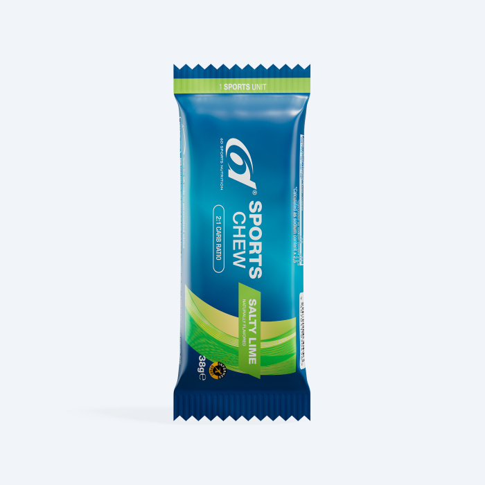 6D Sports Nutrition Sports Chew - Salty Lime 10 x 38g