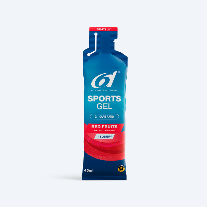6D Sports Nutrition Sports Gel - Red Fruits 6 x 45ml