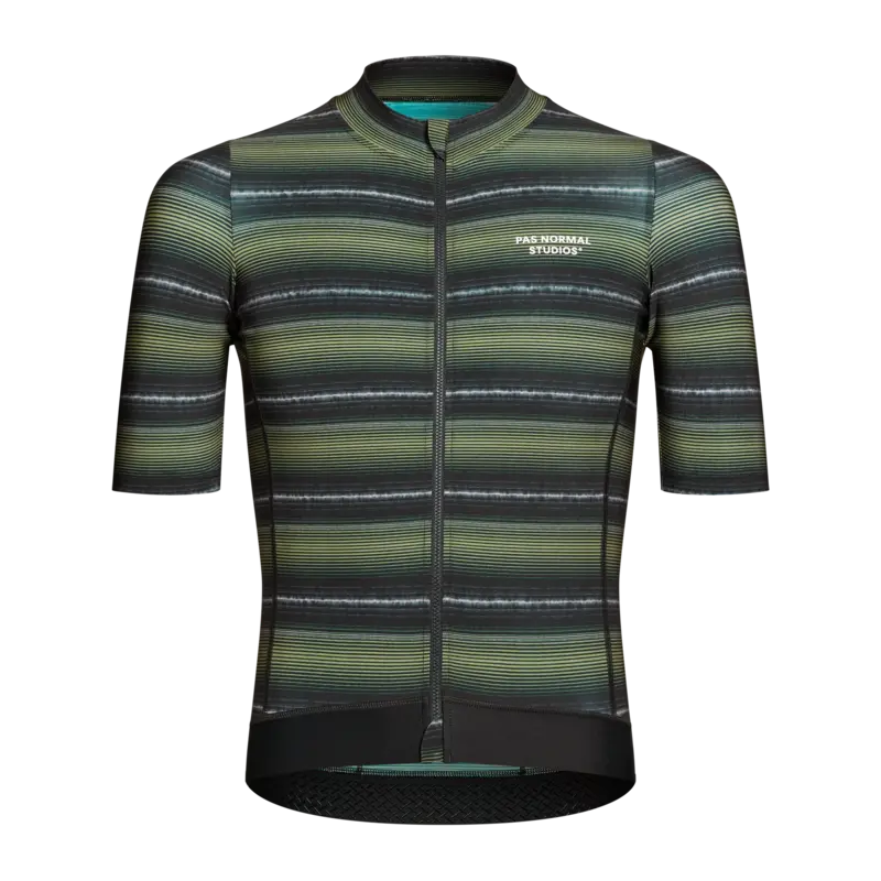 Pas Normal Studios Essential Jersey - Light Olive Stripe