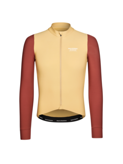 Pas Normal Studios Mechanism Long Sleeve Jersey - Camel / Maroon