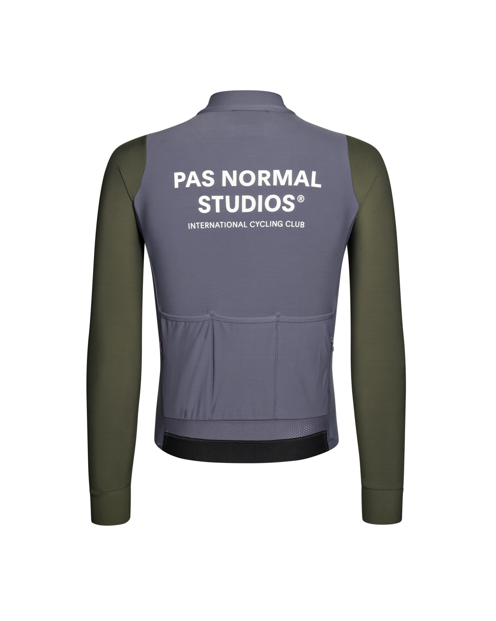 Pas Normal Studios Mechanism Long Sleeve Jersey - Steel / Dark Olive