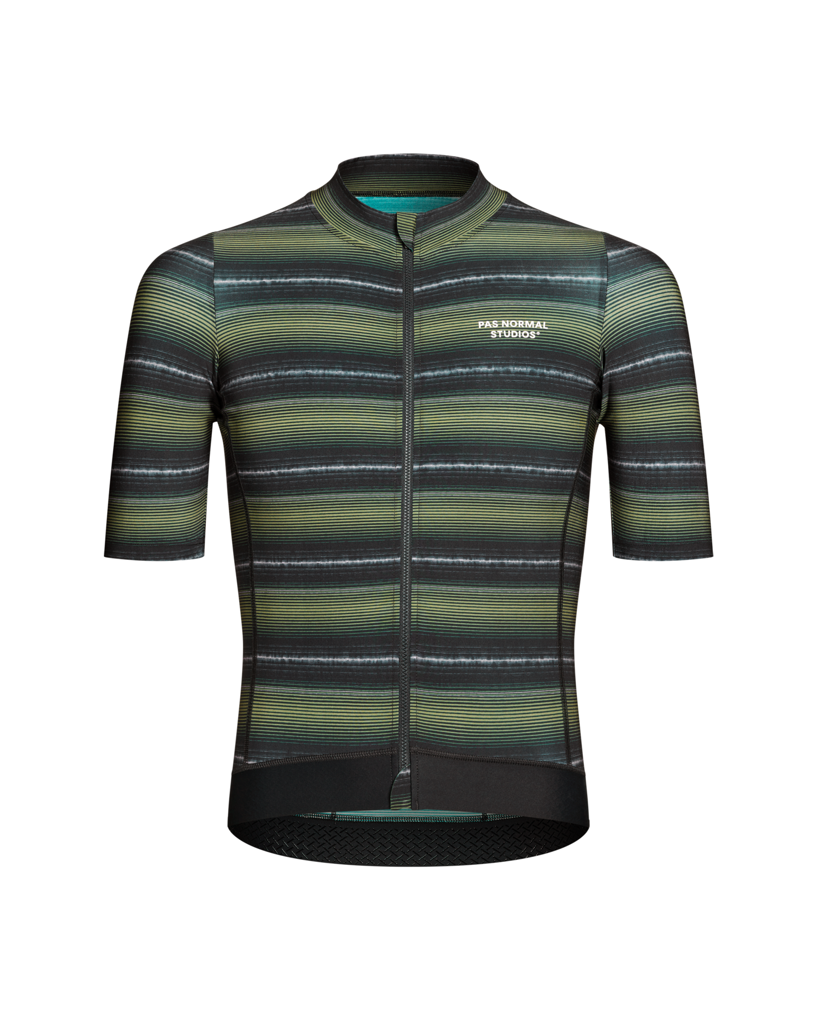 Pas Normal Studios Essential Jersey - Light Olive Stripe