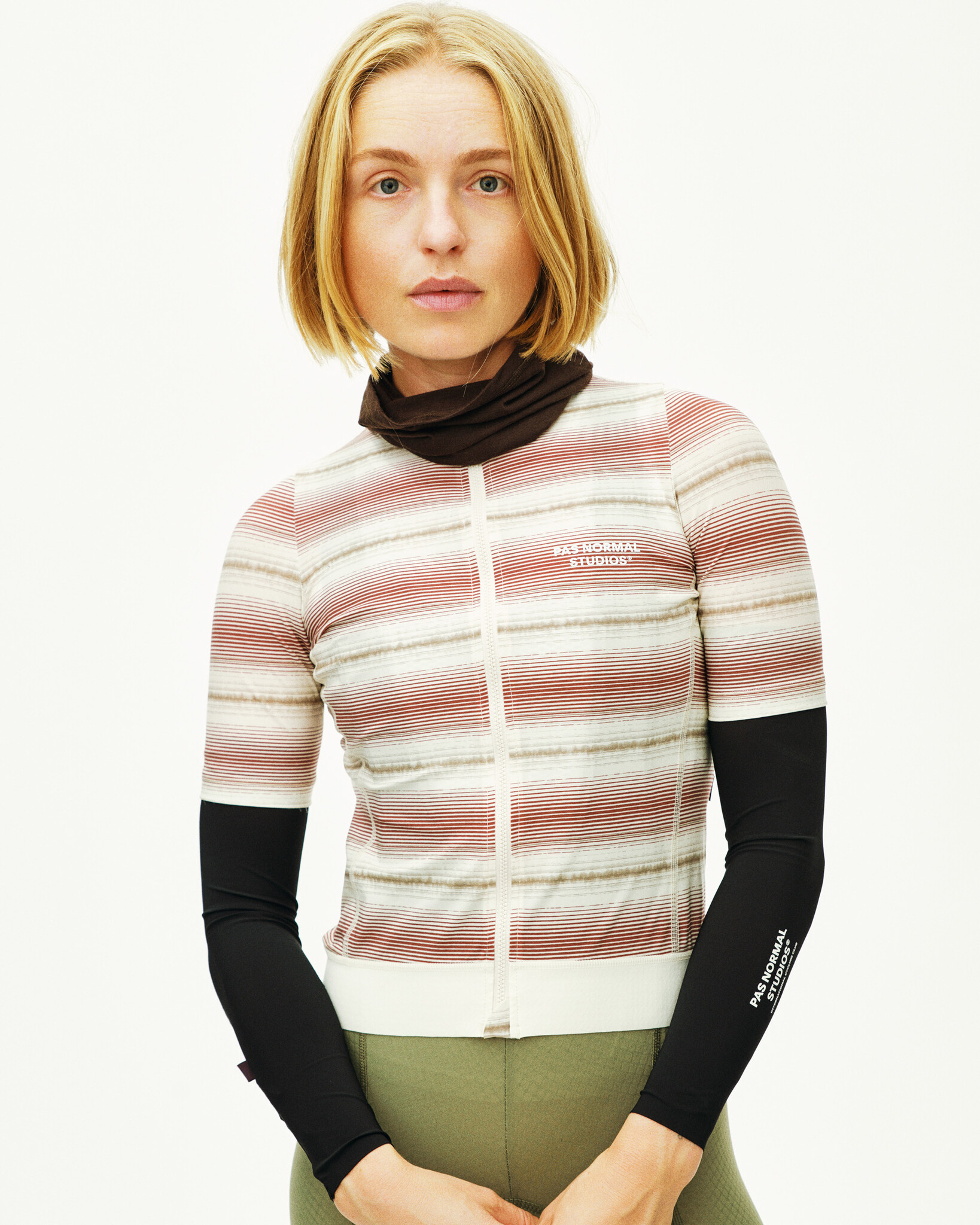 Pas Normal Studios Women's Essential Jersey - Off White Stripe