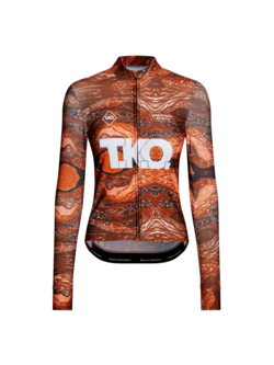 Pas Normal Studios T.K.O. Mechanism Thermal Woven Long Sleeve Jersey - T.K.O. Red