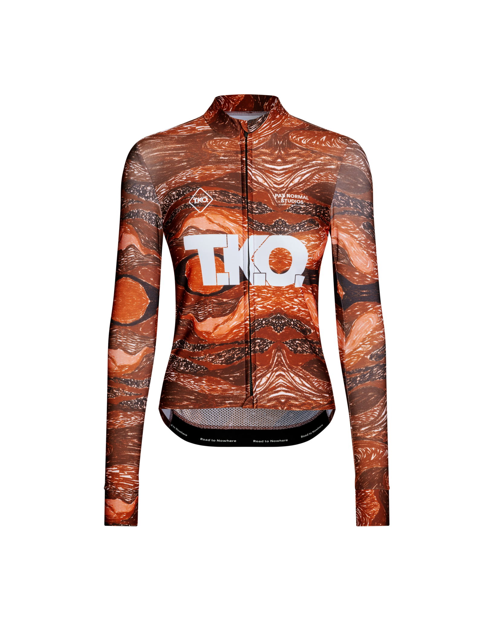 Pas Normal Studios T.K.O. Mechanism Thermal Woven Long Sleeve Jersey - T.K.O. Red