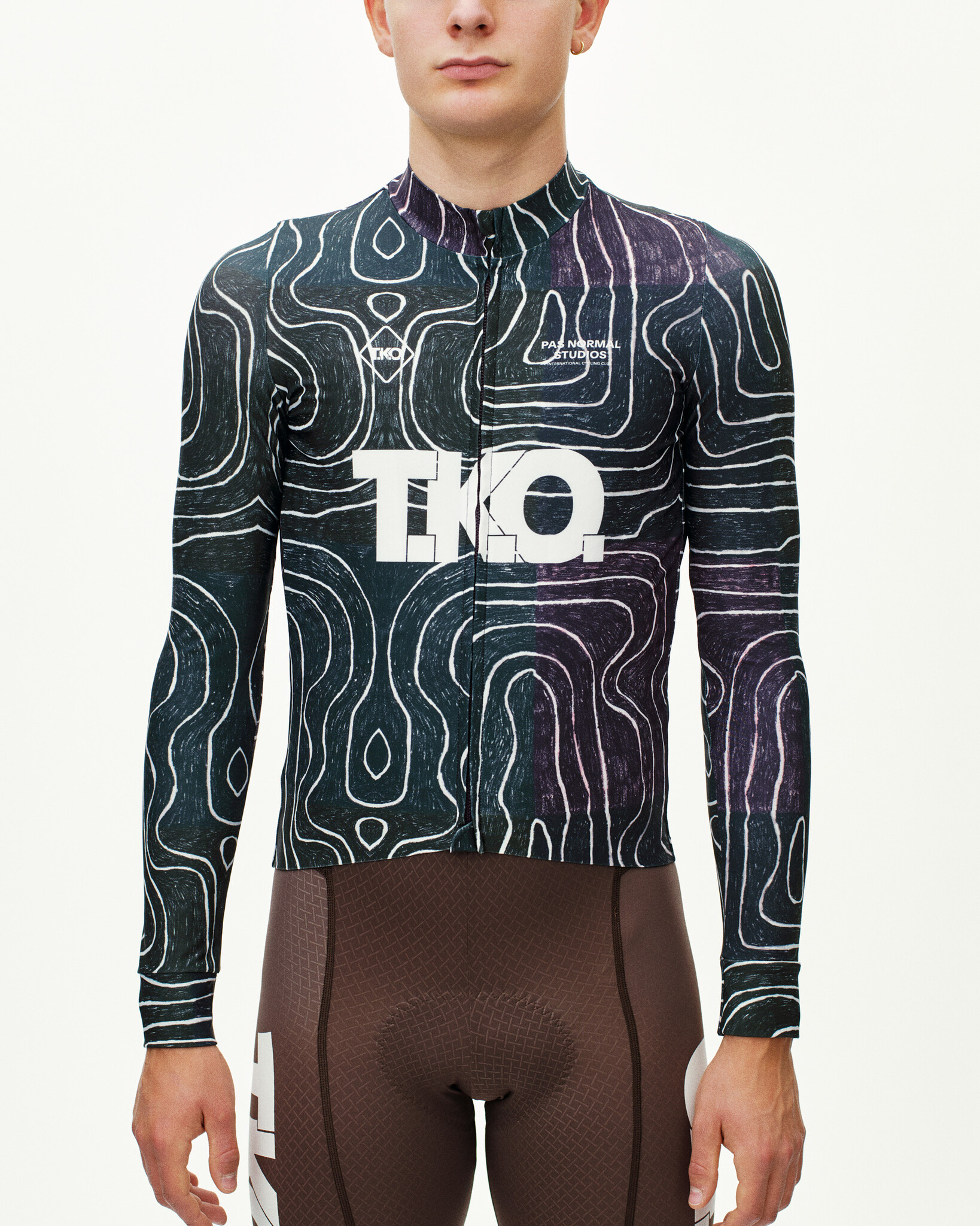 Pas Normal Studios T.K.O. Mechanism Long Sleeve Jersey - T.K.O. Black Multi