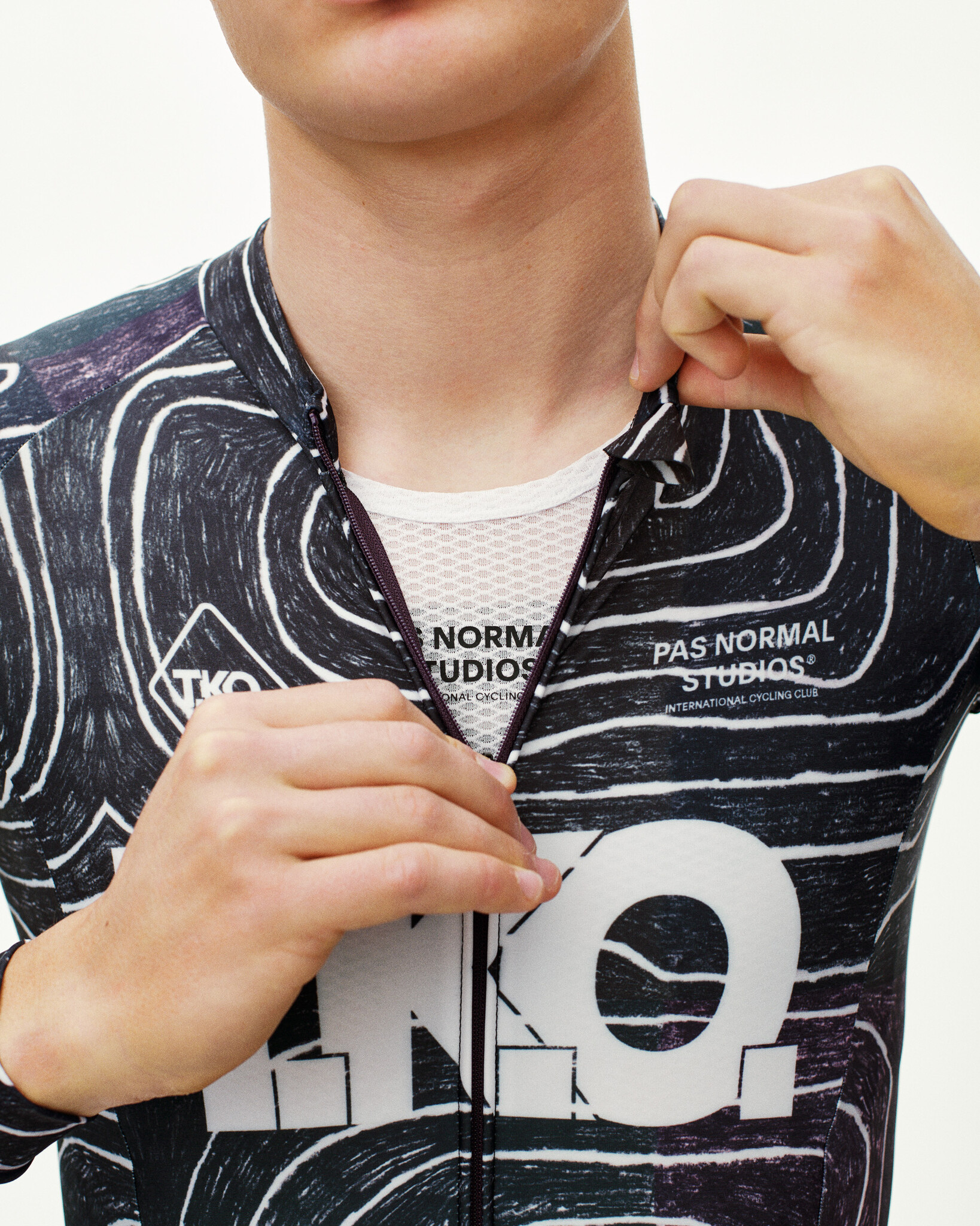 Pas Normal Studios T.K.O. Mechanism Long Sleeve Jersey - T.K.O. Black Multi