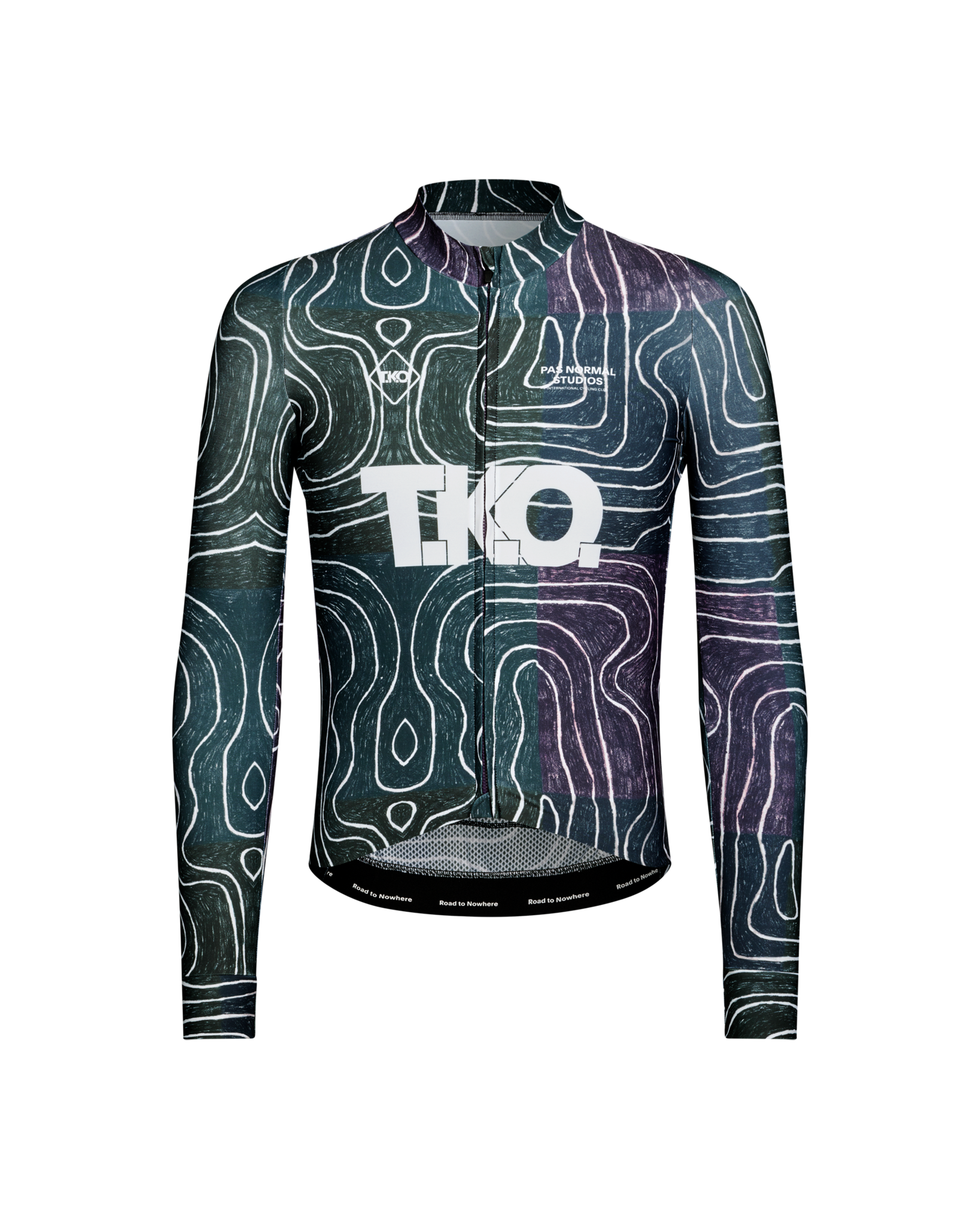 Pas Normal Studios T.K.O. Mechanism Long Sleeve Jersey - T.K.O. Black Multi