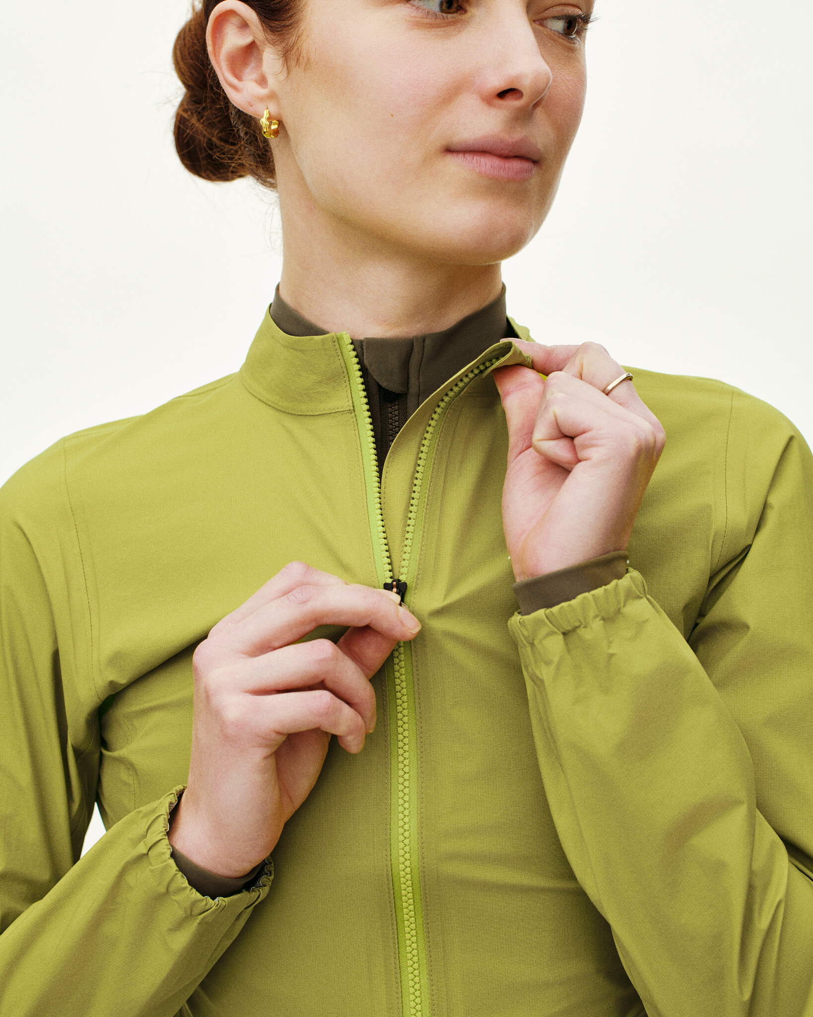 Pas Normal Studios Women's Mechanism Rain Jacket - Moss Green