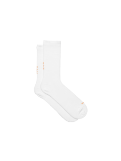 MAAP Team Sock - Long - White/Faded Fluoro Orange