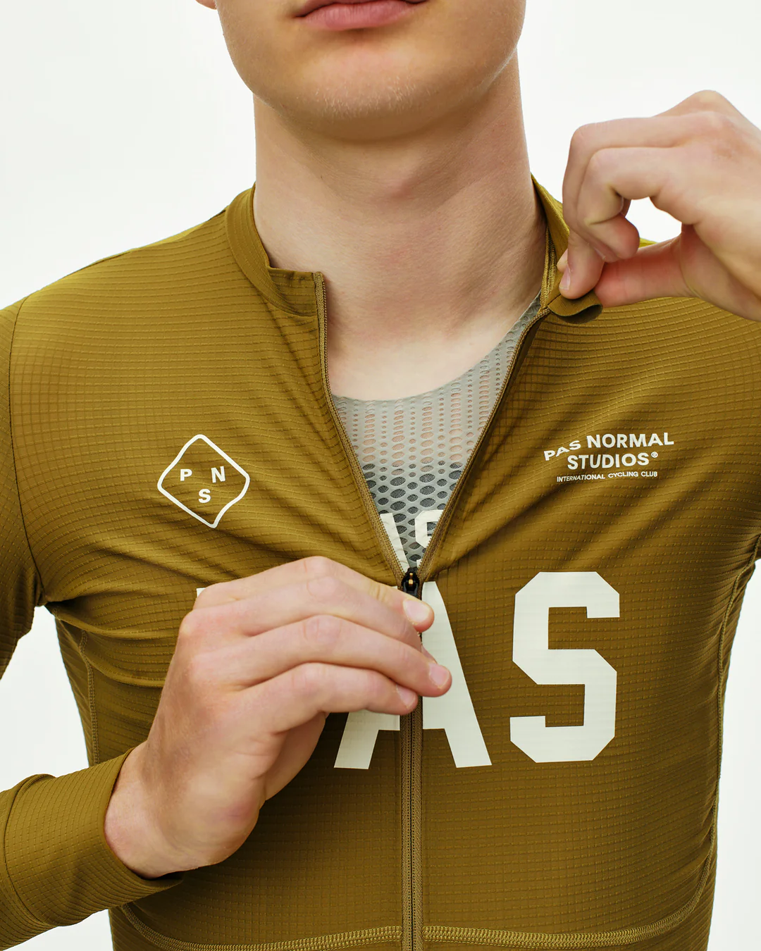 Pas Normal Studios PAS Mechanism Pro Long Sleeve Jersey - Khaki Green