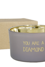 My flame Lifestyle SOJAKAARS MET HOUTEN LONT | YOU ARE A DIAMOND | GEUR : AMBER'S SECRET
