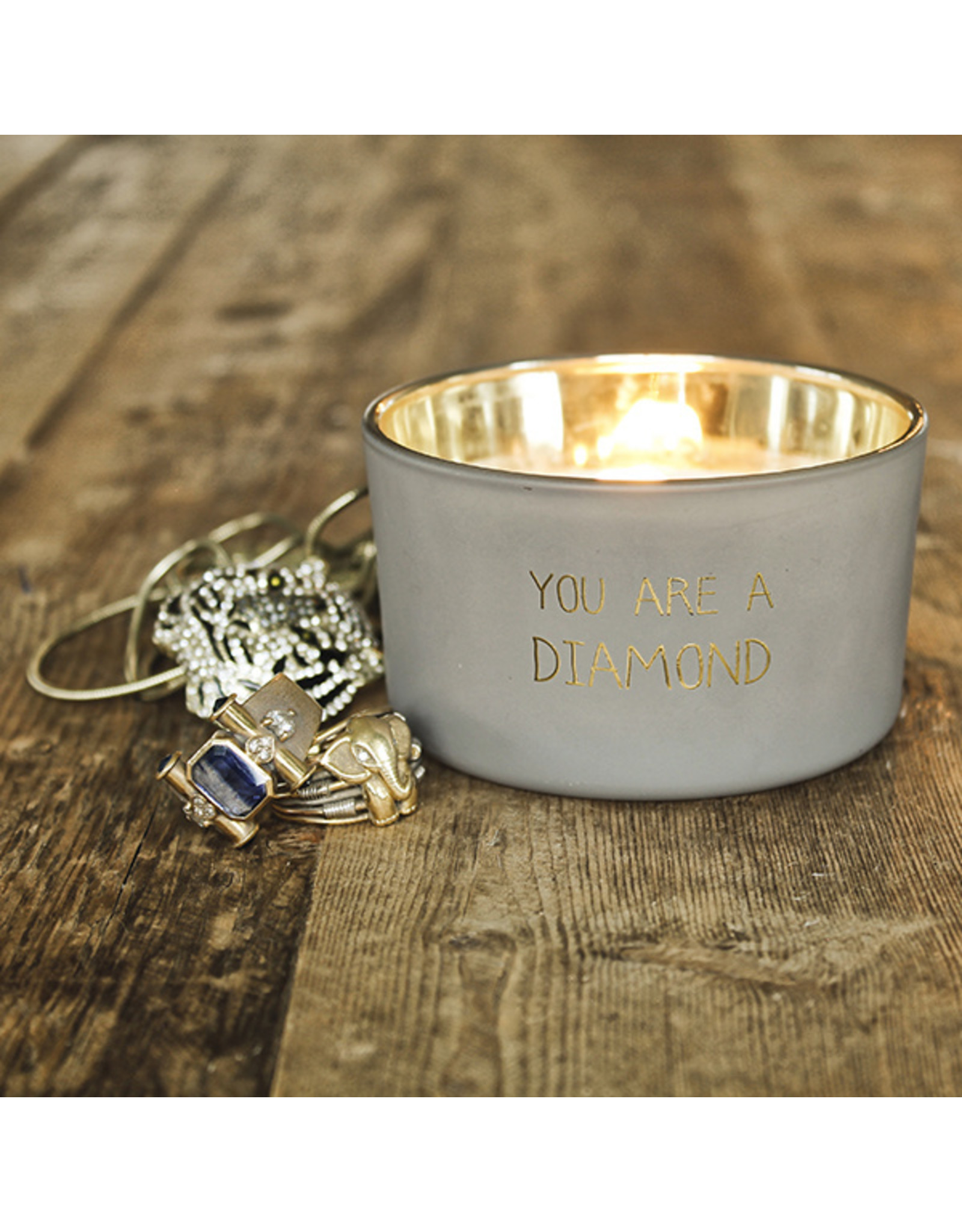 My flame Lifestyle SOJAKAARS MET HOUTEN LONT | YOU ARE A DIAMOND | GEUR : AMBER'S SECRET