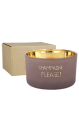 My flame Lifestyle SOJAKAARS MET HOUTEN LONT| CHAMPAGNE PLEASE |  GEUR : FIG'S DELIGHT