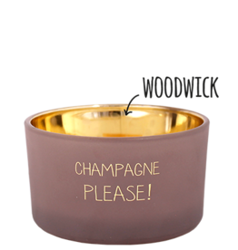 My flame Lifestyle Sojakaars met houten lont | Champagne Please