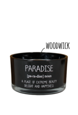 My flame Lifestyle SOJAKAARS MET HOUTEN LONT | PARADISE | GEUR: WARM CASHMERE