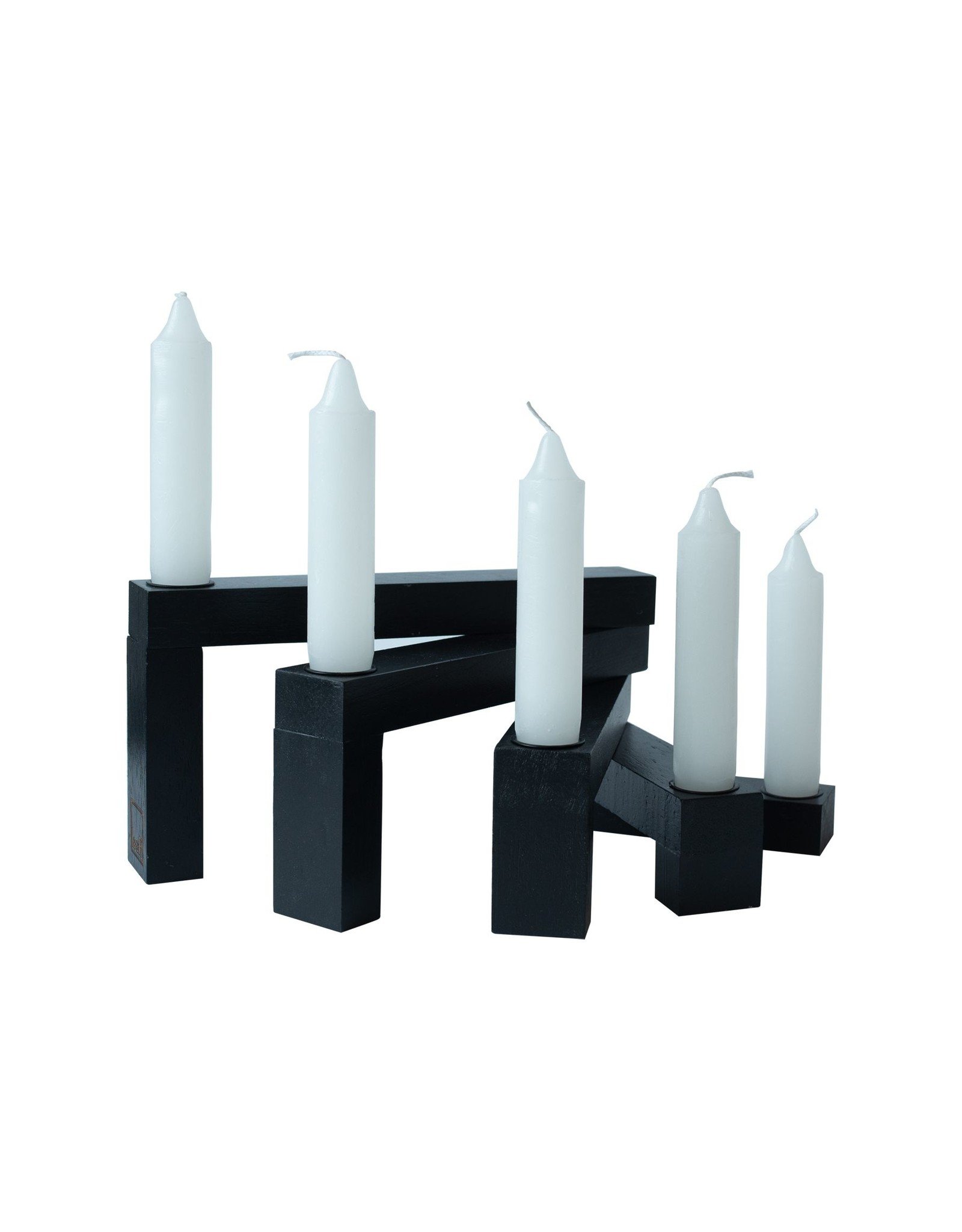 Leeff Candle holder Coen | Zwart | Leeff