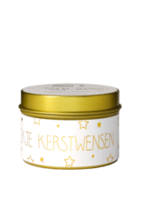 My flame Lifestyle Sojakaars | Kerstwensen | Geur : Winter Glow  | wit