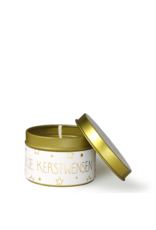 My flame Lifestyle Sojakaars | Kerstwensen | Geur : Winter Glow  | wit