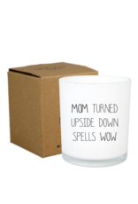 My flame Lifestyle Sojakaars met houten lont  | MOM  turned  upside down spells WOW | Fresh Cotton