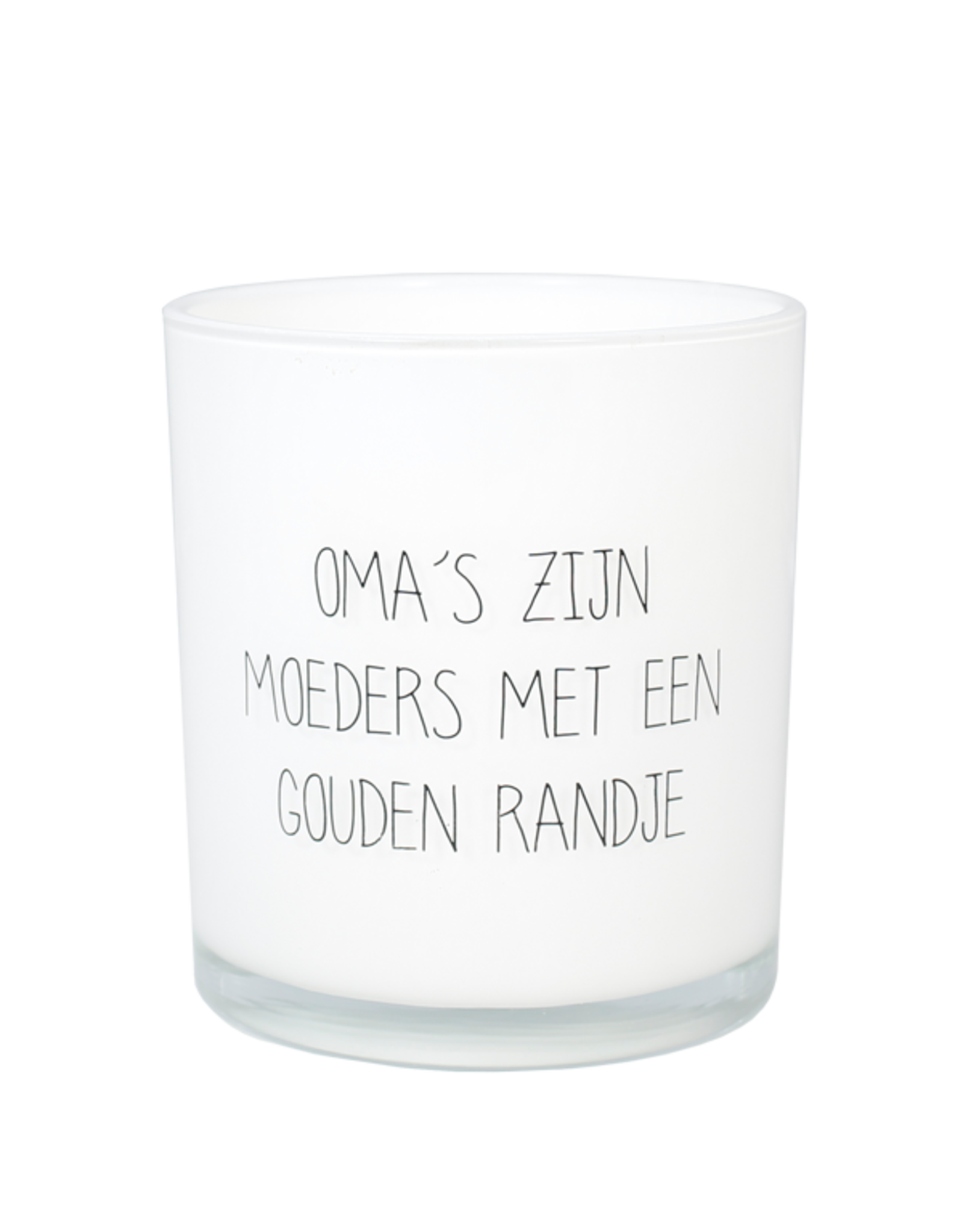 My flame Lifestyle Sojakaars met houten lont  | Oma's zijn moeders met een gouden randje | Fresh Cotton