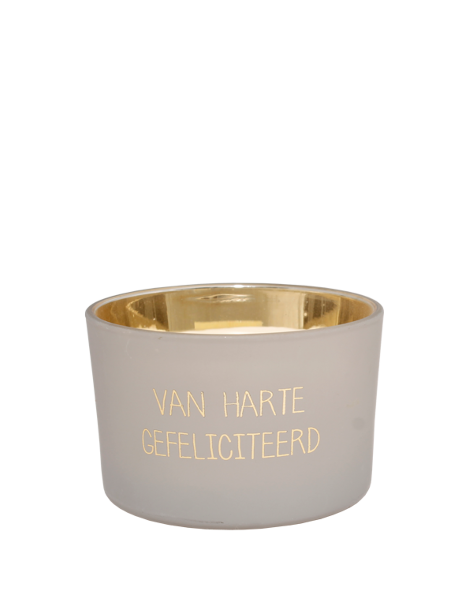 My flame Lifestyle Sojakaars met houten lont | Van harte gefeliciteerd | Amber's Secret